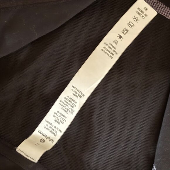 Lululemon Hooded Full Zip Define Jacket Nulu Heathered Black White Black Size 2 - Picture 9 of 10